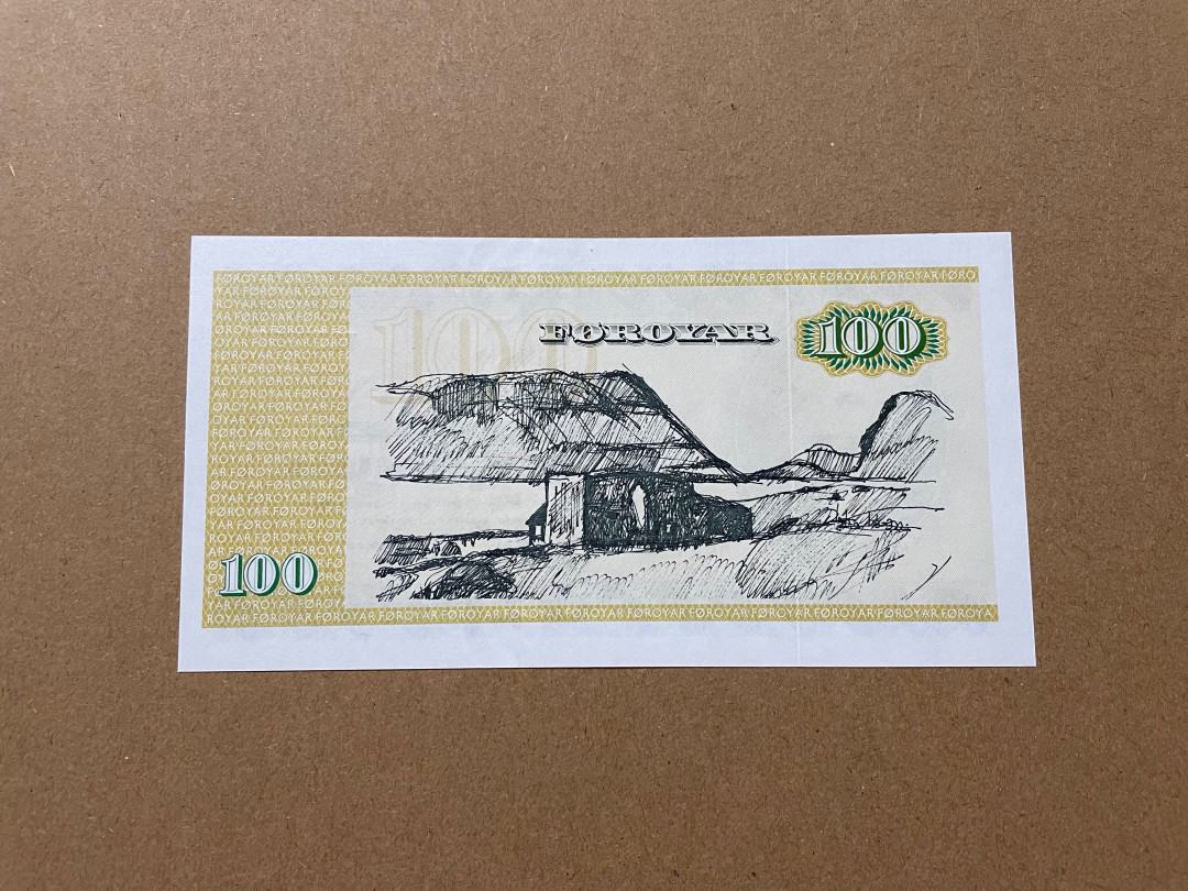 《张总收藏》30期—精品荟萃 法罗群岛100克朗 UNC A冠 法罗岛语言创建者哈梅尔斯海姆