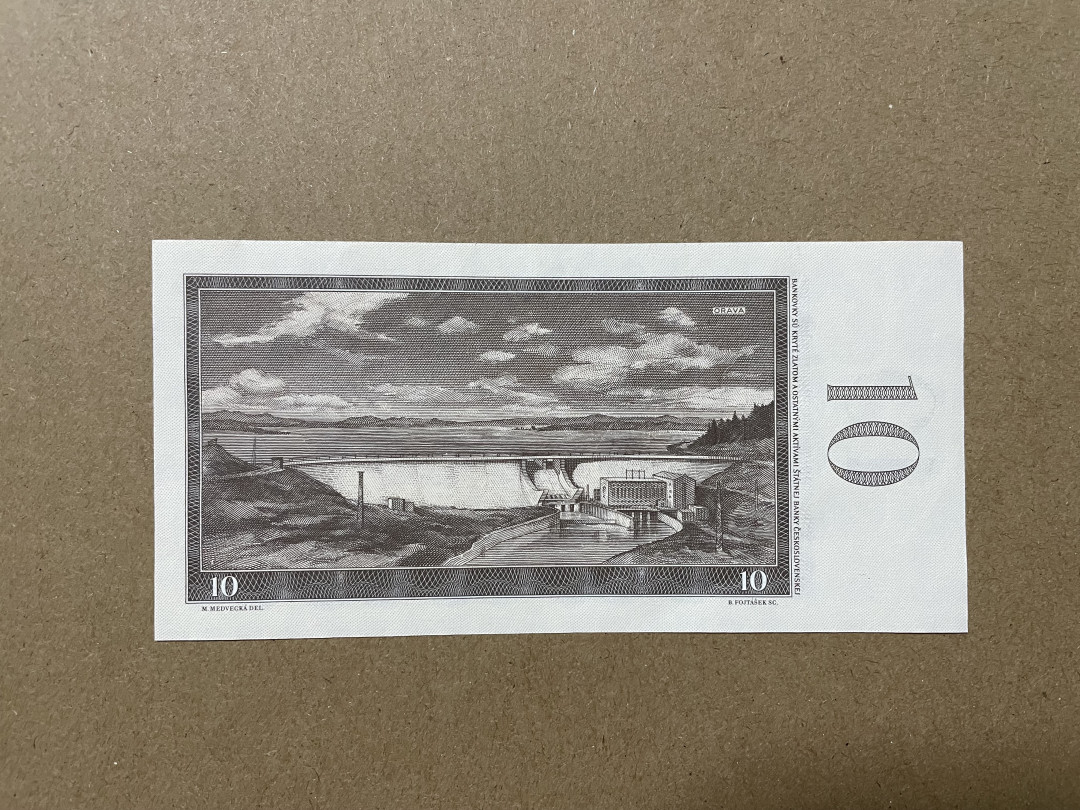 《张总收藏》30期—精品荟萃 捷克斯洛伐克纸币 UNC 10克朗 1960年