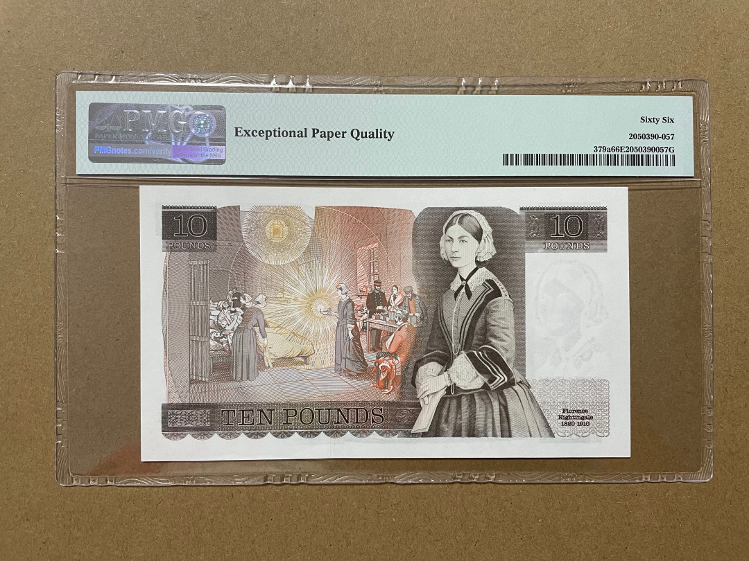 《张总收藏》30期—精品荟萃 英格兰10镑 PMG66E D序列 P379a A55冠