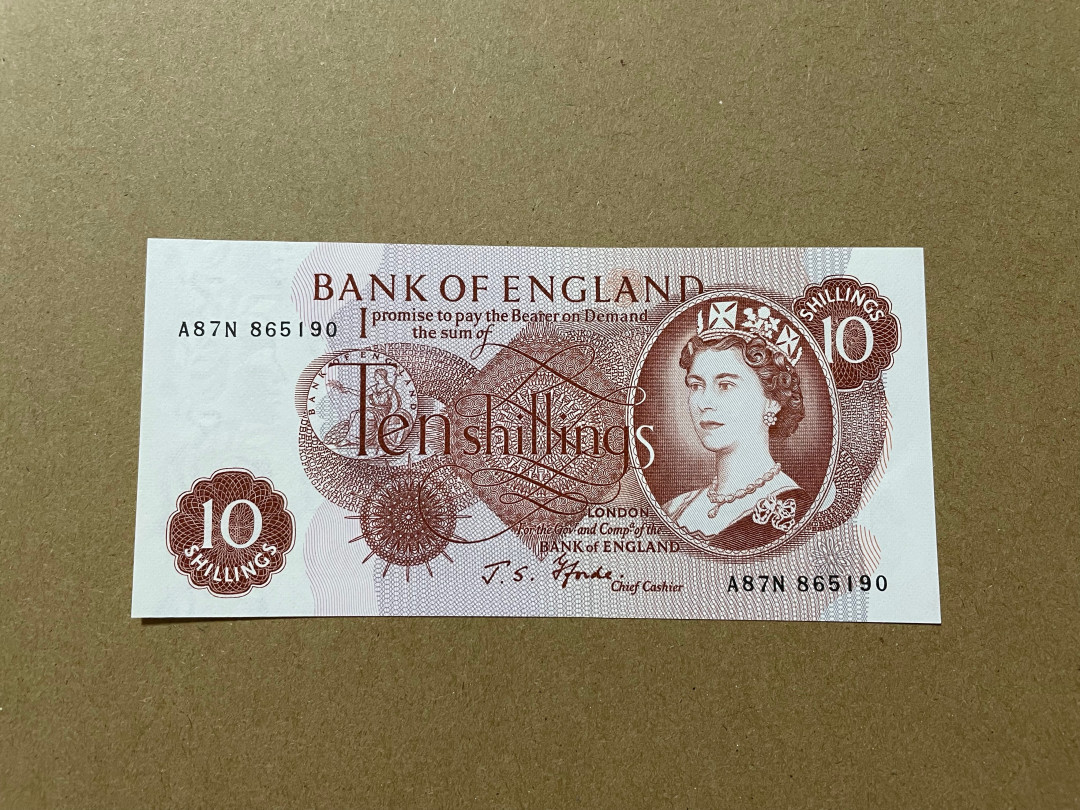 《张总收藏》30期—精品荟萃 英镑10先令 UNC C序列