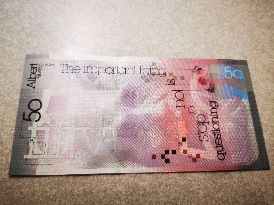 【鲸贝乐淘★自动结拍】千字文·第“欣奏累遣，戚谢欢招”号拍卖·两拍包邮 【爱因斯坦】全新全品UNC