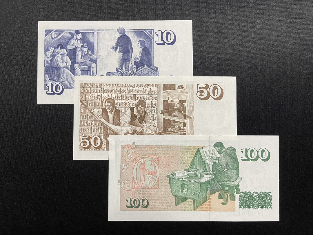 《张总收藏》30期—精品荟萃 冰岛3张 UNC 10、50、100克朗 