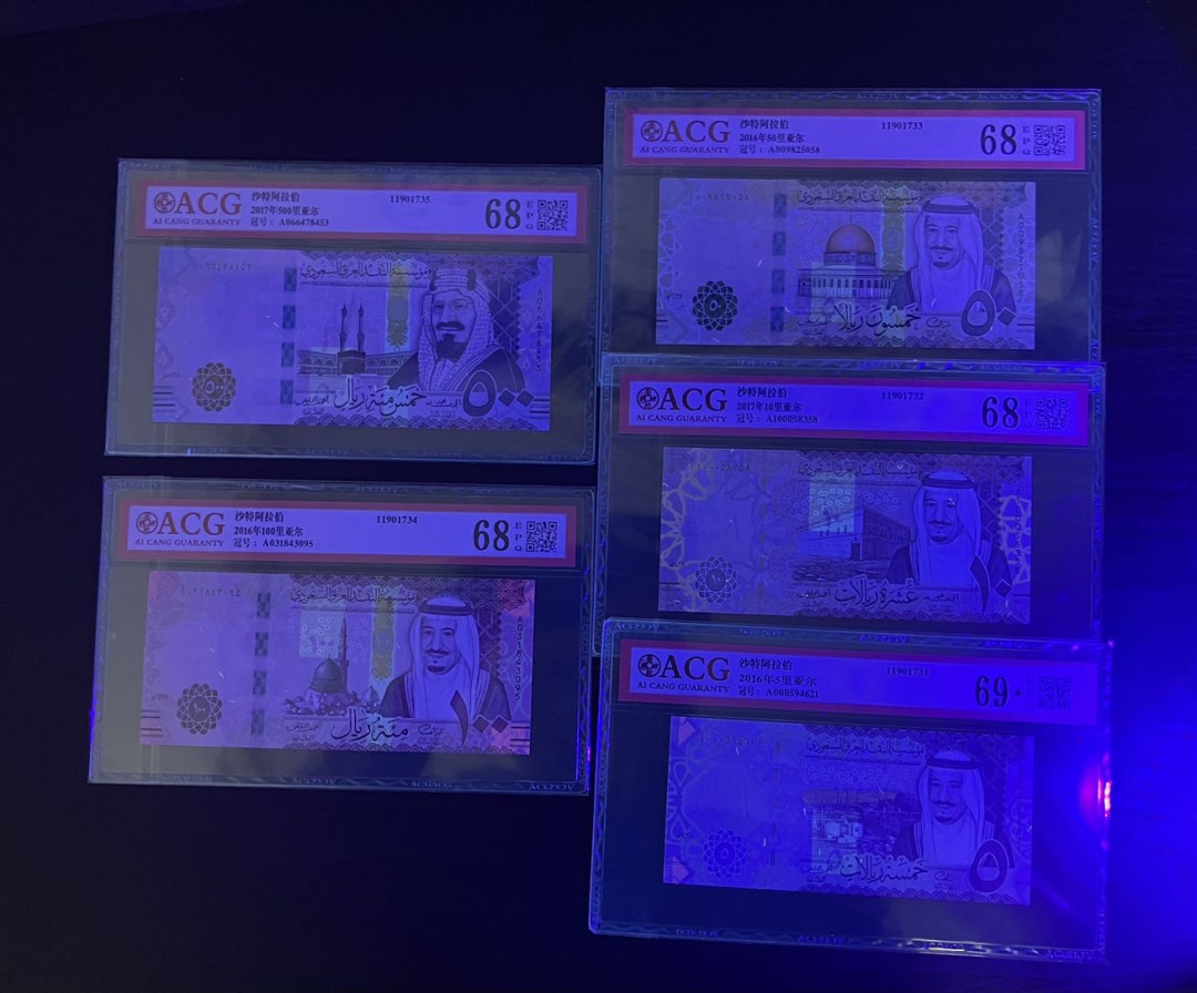 【丑猫】0718pmg(马来.港澳台.科威特.沙特.巴西.斯里兰卡等) 沙特里亚尔全套(爱藏★标*1)