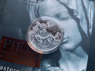 【随心拍&Getcoins】钱币拍卖九十三期～ 【纽埃】高浮雕系列圣母怜子银币