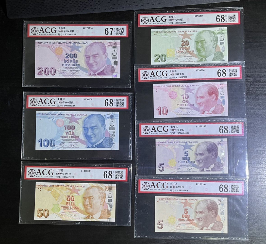 【丑猫】0718pmg(马来.港澳台.科威特.沙特.巴西.斯里兰卡等) 土耳其里拉全套