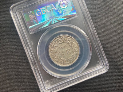 【随心拍&Getcoins】钱币拍卖九十三期～ 【公博评级】瑞士银币2法郎～