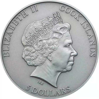 【随心拍&Getcoins】钱币拍卖九十三期～ 库克2015年5元，【获奖提名】1盎司、仿古，陨石系列(11)-镶嵌(摩洛哥)NWA4037球粒陨石实体、凹弧曲面陨石坑、黑彩精制银币