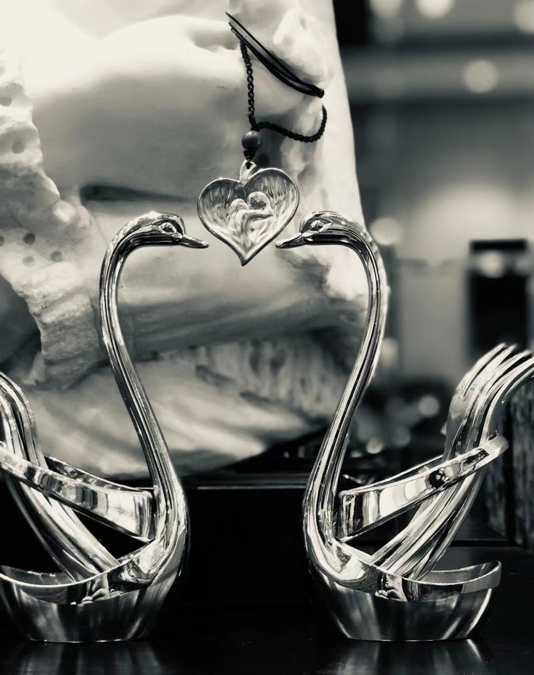 喜迎🐂年艺术麦朵尔第十九场拍卖 永结同心银吊坠