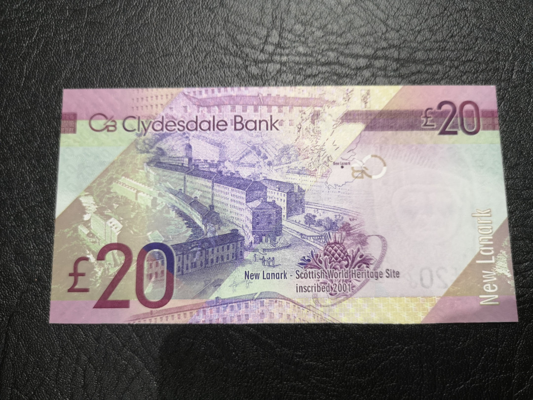 《外钞收藏家》第一百一十七期拍卖 2009年苏格兰克莱斯戴尔银行20镑 全新UNC 首发冠