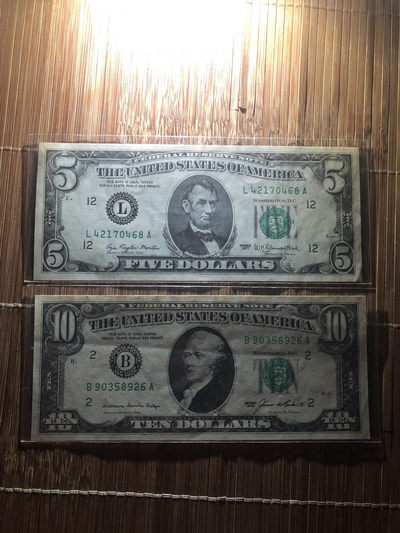 广超藏品2021年第8拍 - 小头美元2张