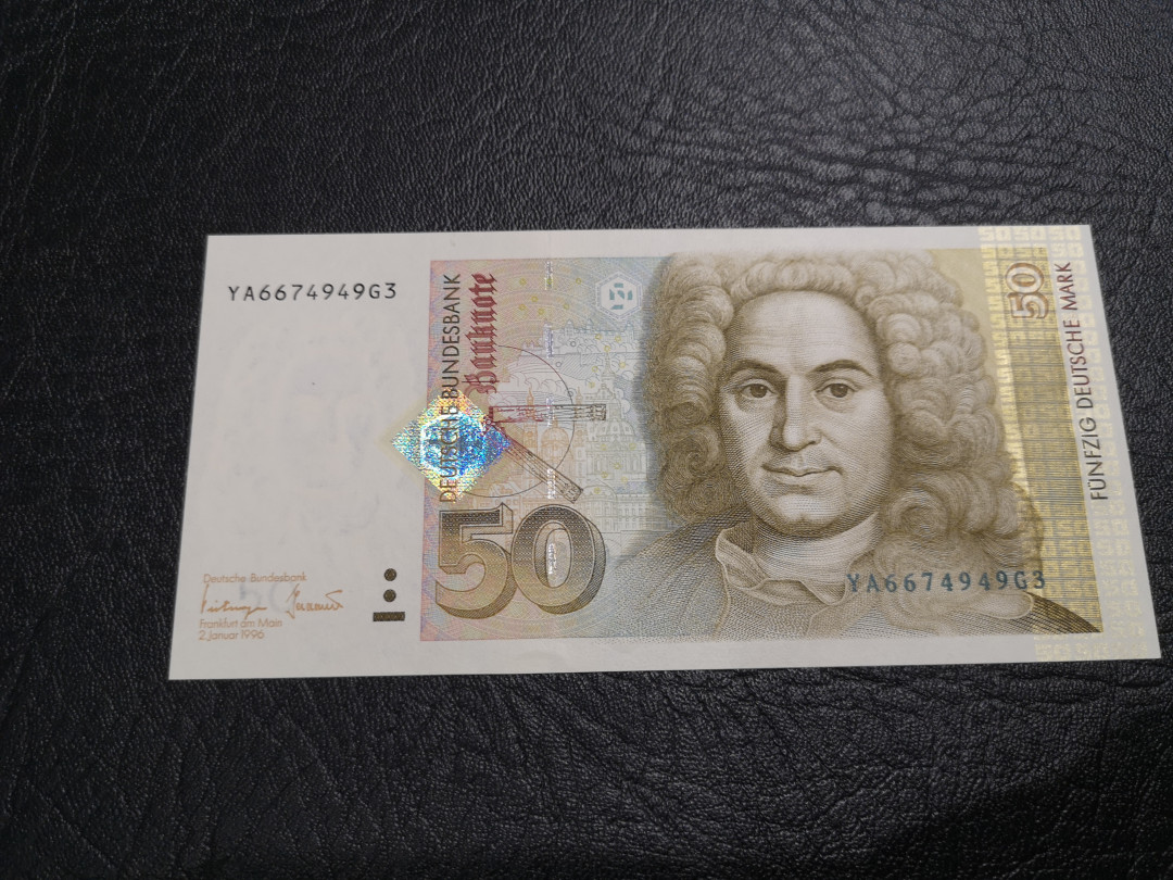 《外钞收藏家》第一百一十七期拍卖 1996德国末版50马克 全新UNC 补号