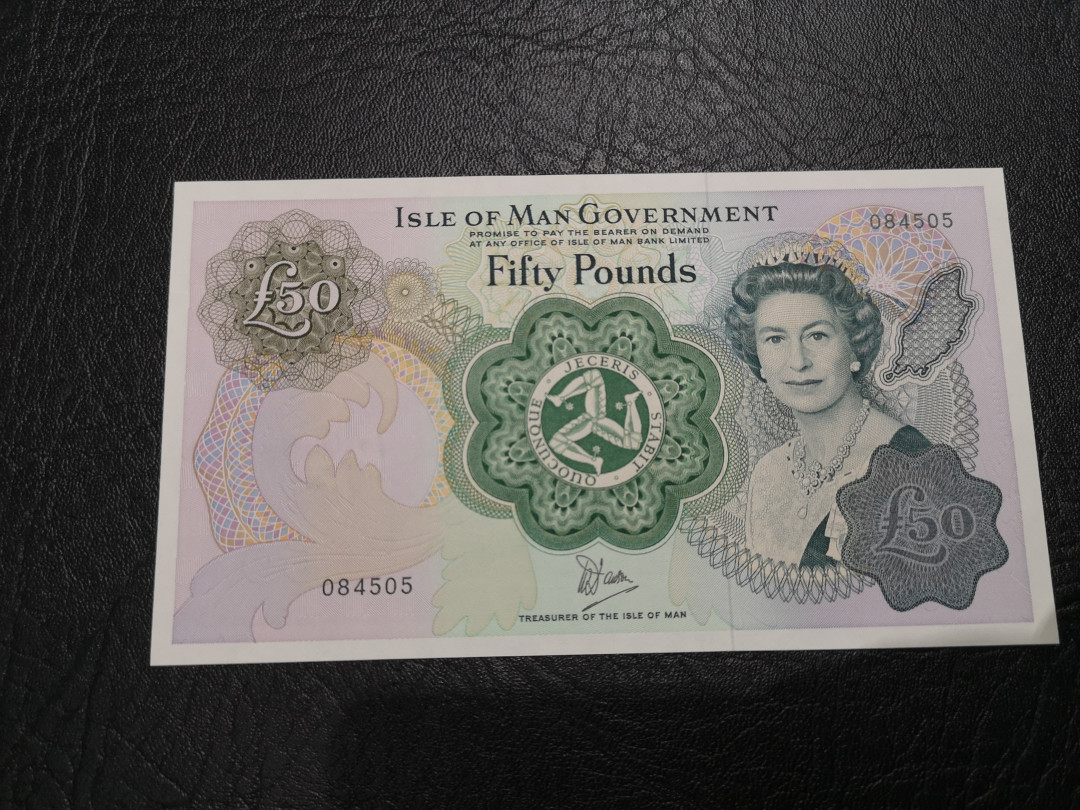 《外钞收藏家》第一百一十七期拍卖 马恩岛50镑 BWC作品 精美大票幅 全新UNC