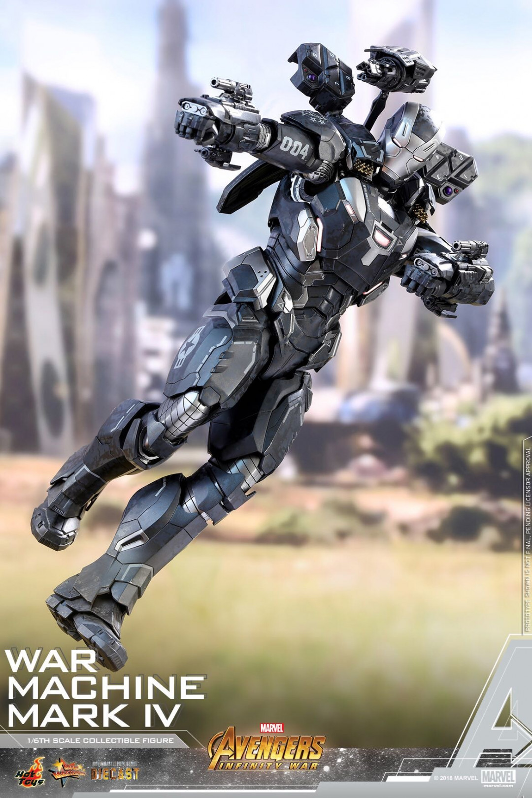 零元拍：HotToys：1/6 压铸合金 MMS499D26《复联3》- 战争机器MK4 特别版，全新未拆。
