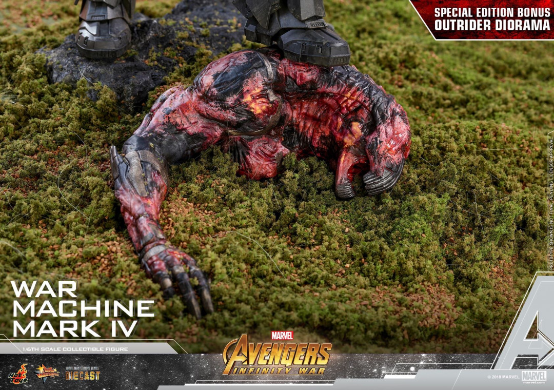 零元拍：HotToys：1/6 压铸合金 MMS499D26《复联3》- 战争机器MK4 特别版，全新未拆。