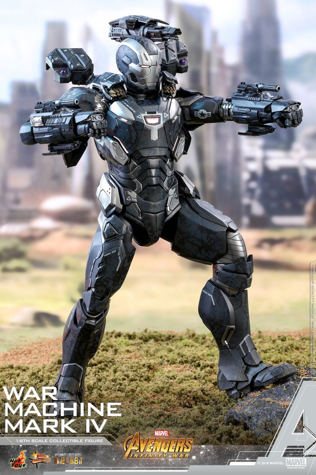 零元拍：HotToys：1/6 压铸合金 MMS499D26《复联3》- 战争机器MK4 特别版，全新未拆。