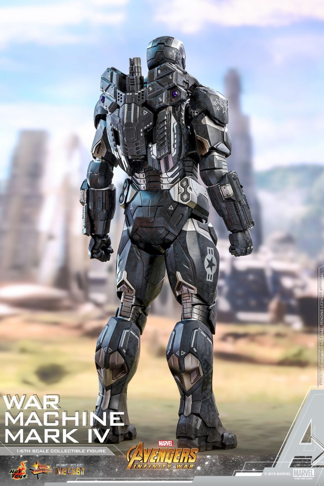 零元拍：HotToys：1/6 压铸合金 MMS499D26《复联3》- 战争机器MK4 特别版，全新未拆。