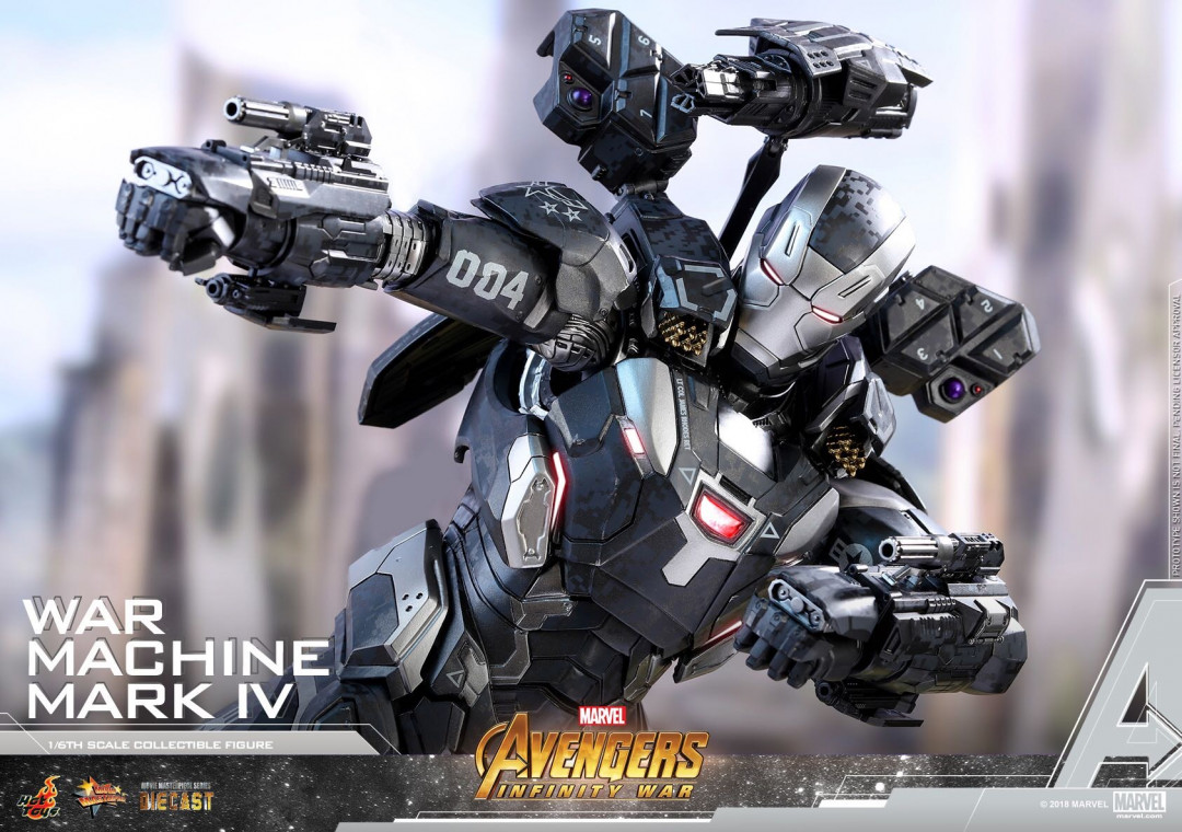 零元拍：HotToys：1/6 压铸合金 MMS499D26《复联3》- 战争机器MK4 特别版，全新未拆。
