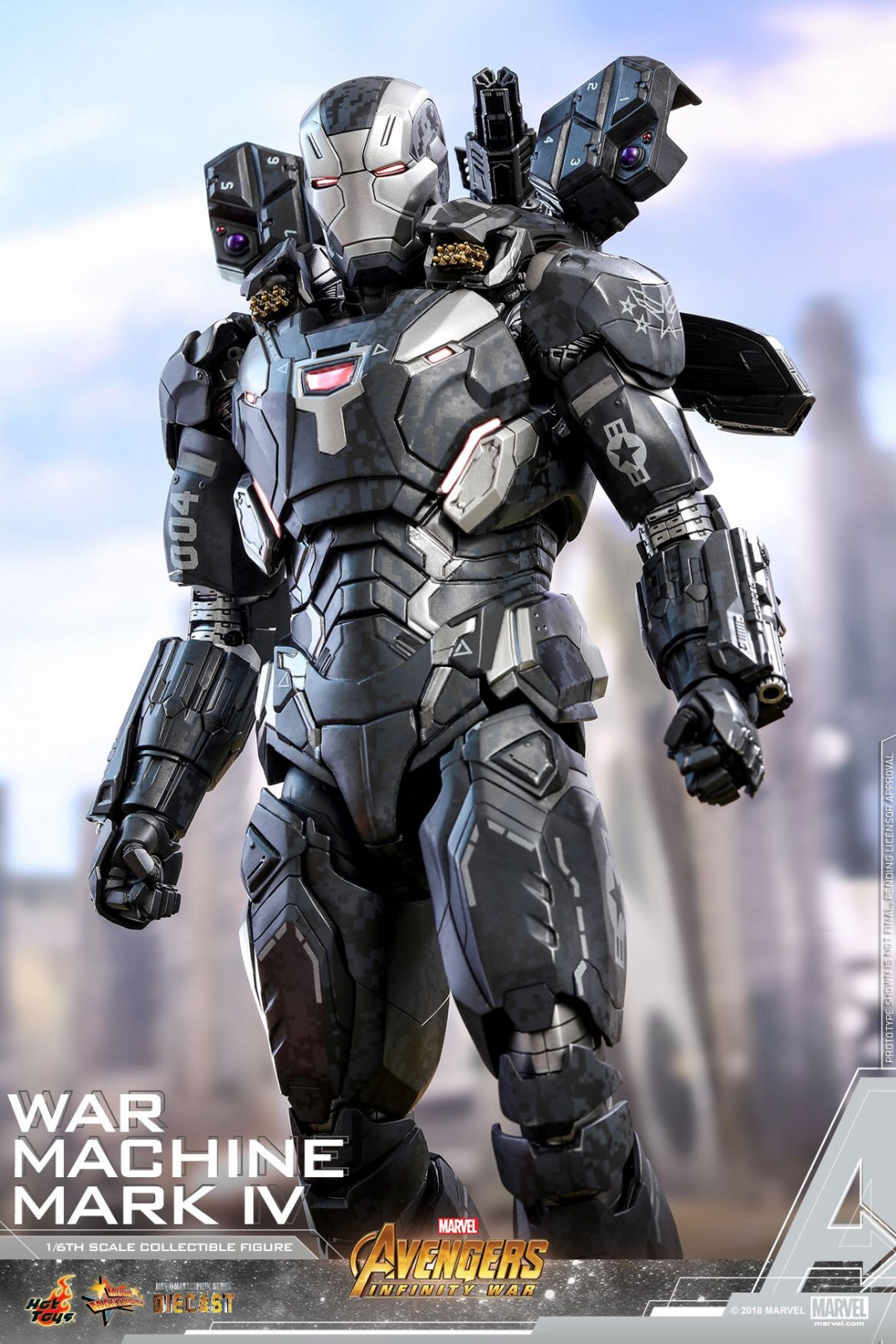 零元拍：HotToys：1/6 压铸合金 MMS499D26《复联3》- 战争机器MK4 特别版，全新未拆。