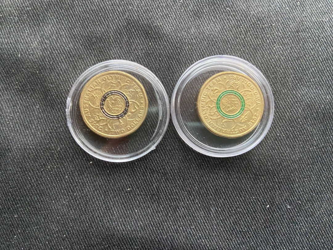 【随心拍&Getcoins】钱币拍卖九十四期～  【澳大利亚】彩色2澳元2枚【08奥运】