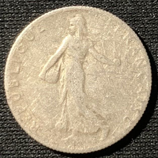 紫瑗钱币——第160期拍卖 法国 1916年 自由女神 50分 2.5克 0.835银