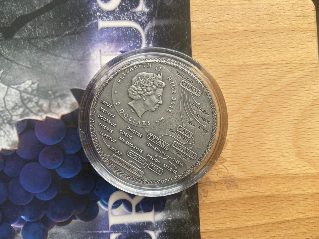 【随心拍&Getcoins】钱币拍卖九十四期～  【纽埃】3D高浮雕之农神