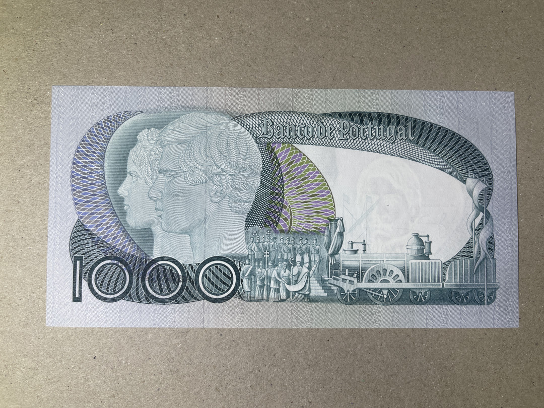 《张总收藏》31期—首发&塑料 葡萄牙1000 UNC 1980年