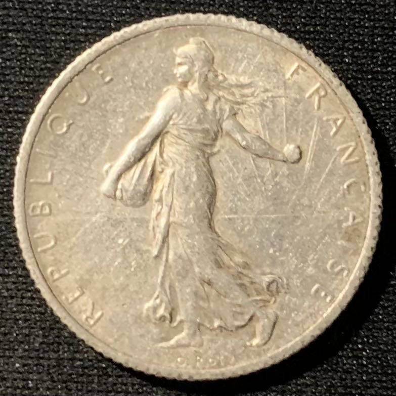 紫瑗钱币——第160期拍卖 法国 1916年 播种女神 1法郎 5克 0.835银