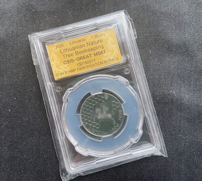 【随心拍&Getcoins】钱币拍卖九十四期～  【立陶宛】2020年采蜂人镍币～