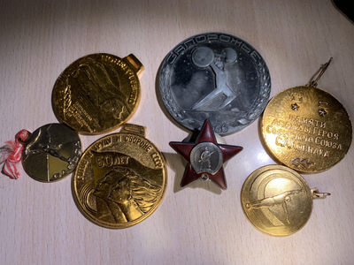 大猫徽章拍卖164期 - 苏联纪念章一组 红星档案齐全