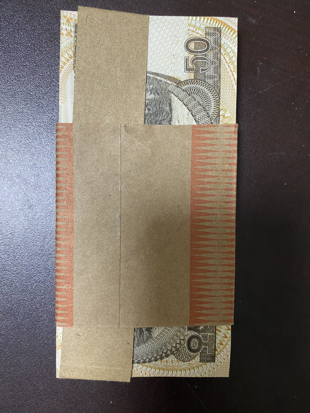曾经的第二货币～粮票专拍 1992年朝鲜纸币50元全新百联原刀