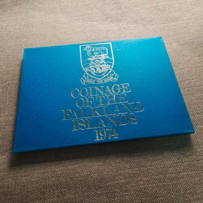 0起1加-纯粹捡漏拍-33场 - 福克兰1974年官方精制套币
