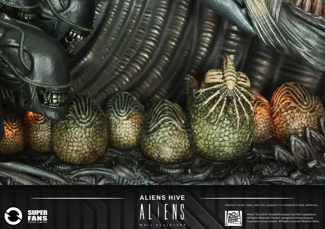 零元拍：Super Fans CAL1A-04 异形 巢穴 Aliens Hive 30*20寸壁挂，全新未拆。