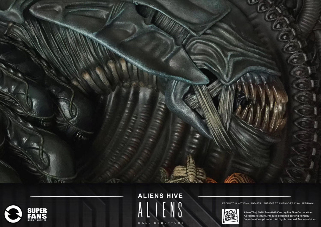 零元拍：Super Fans CAL1A-04 异形 巢穴 Aliens Hive 30*20寸壁挂，全新未拆。