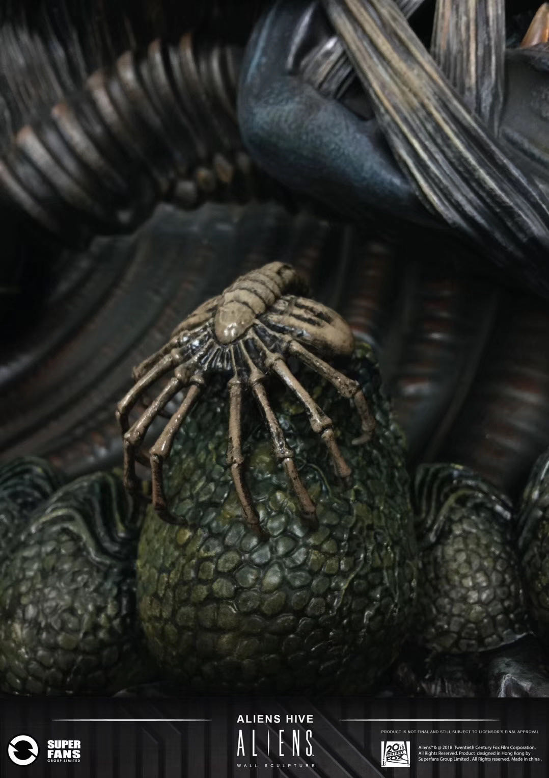 零元拍：Super Fans CAL1A-04 异形 巢穴 Aliens Hive 30*20寸壁挂，全新未拆。