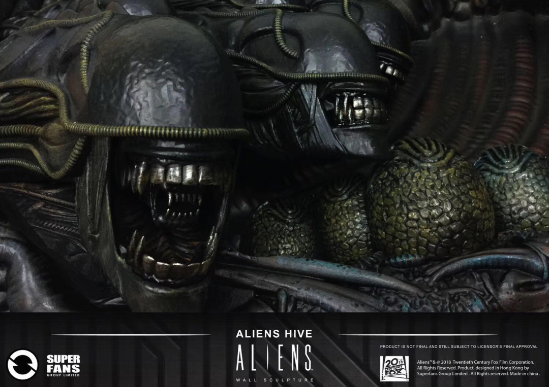 零元拍：Super Fans CAL1A-04 异形 巢穴 Aliens Hive 30*20寸壁挂，全新未拆。