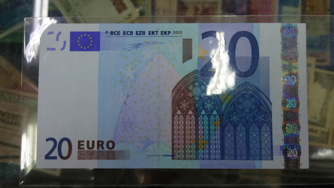 【囧羊收藏】精选微拍第33期暨2021年第二十四期 世界各国纸币 2002年版20欧元 一签法国冠 全新UNC尾4