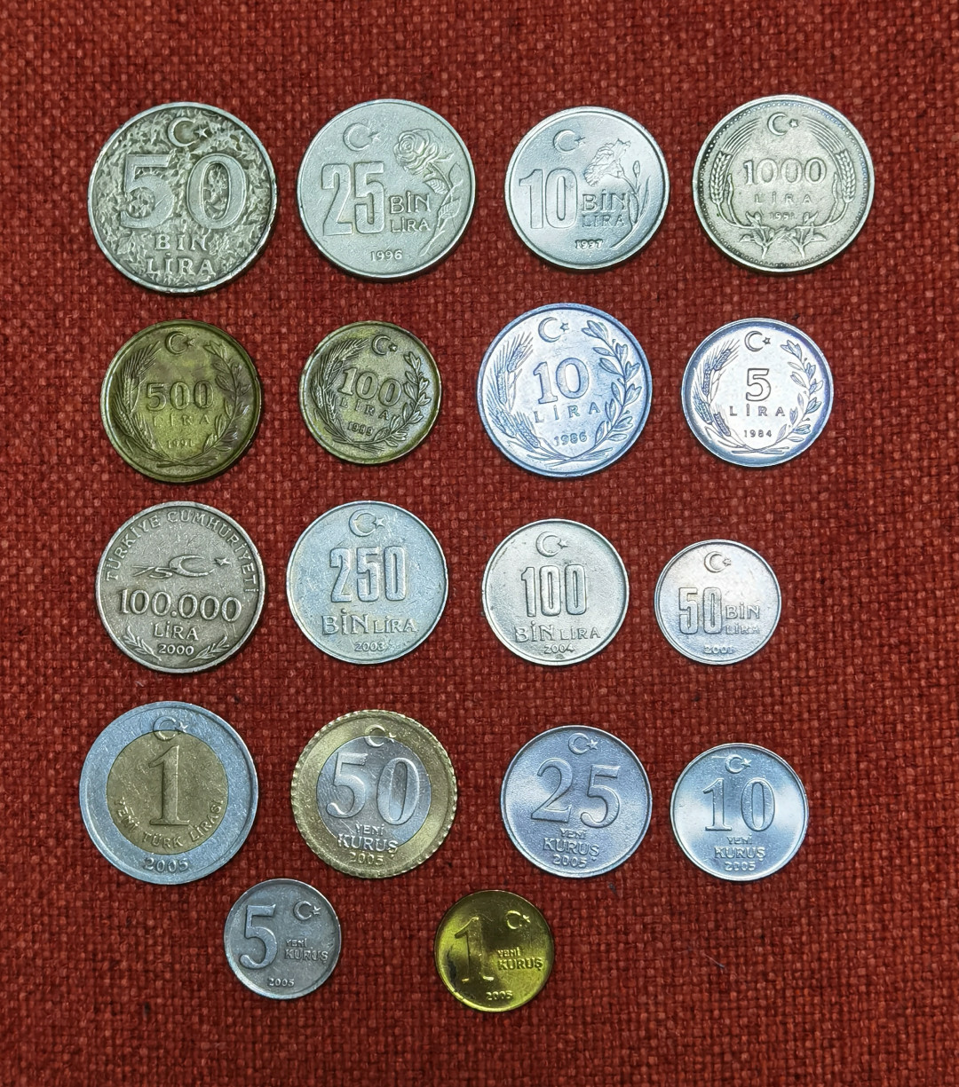 北京马甸外币专卖微拍第五十七期，非贵金属纪念币，流通币专场，陆续上新，欢迎光临 土耳其