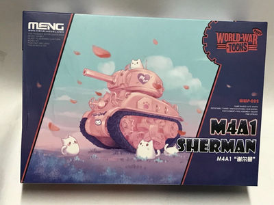 零元拍：MENG出品 免胶拼装彩色Q版粉红咪特别版M4A1谢尔曼坦克模型 - 零元拍：MENG出品 免胶拼装彩色Q版粉红咪特别版M4A1谢尔曼坦克模型