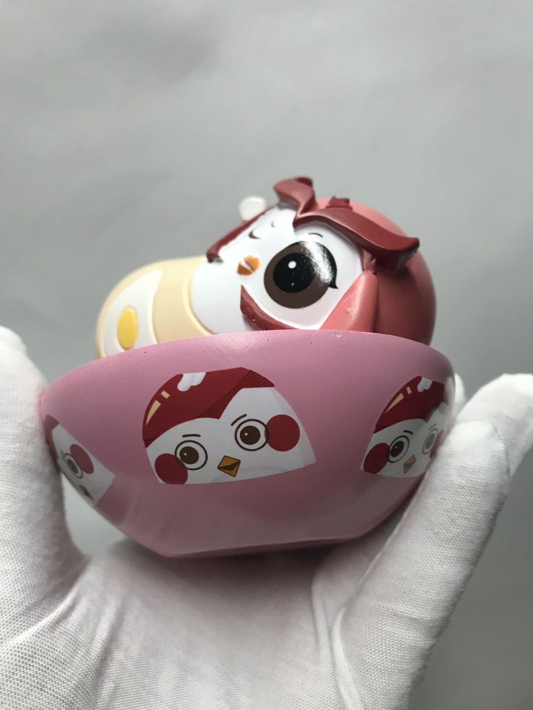 零元拍：猫头鹰CiCi🦉手办三枚，一枚诸葛亮，一枚赵云（全新未开，两种颜色盲盒）一枚重庆豆花儿碗，造型独特有趣，市面少见。三枚一起拍哦。