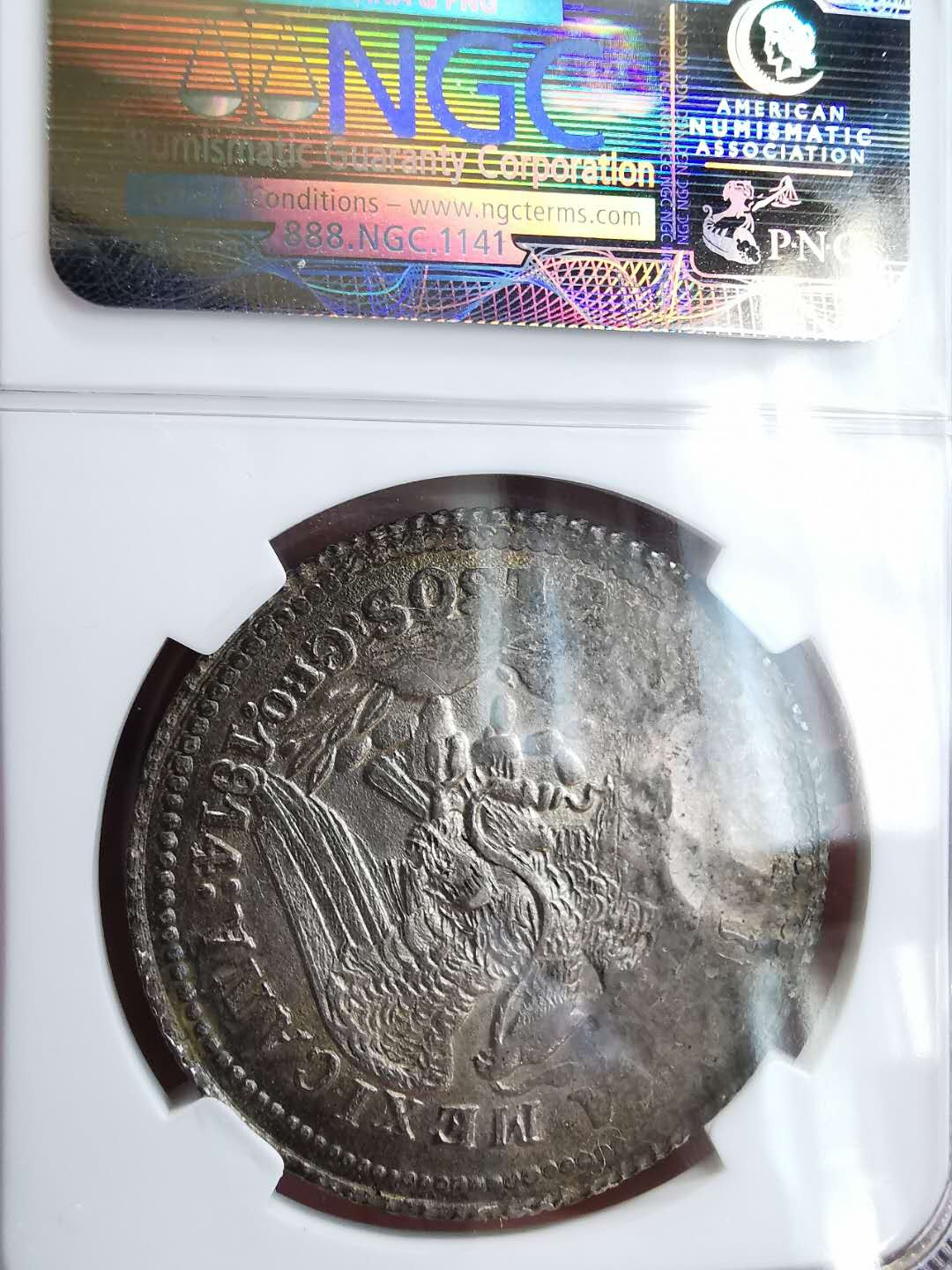 凡希社世界钱币微拍第一百六十四期 1914GRO墨西哥内战2比索含金大银NGC-AU58