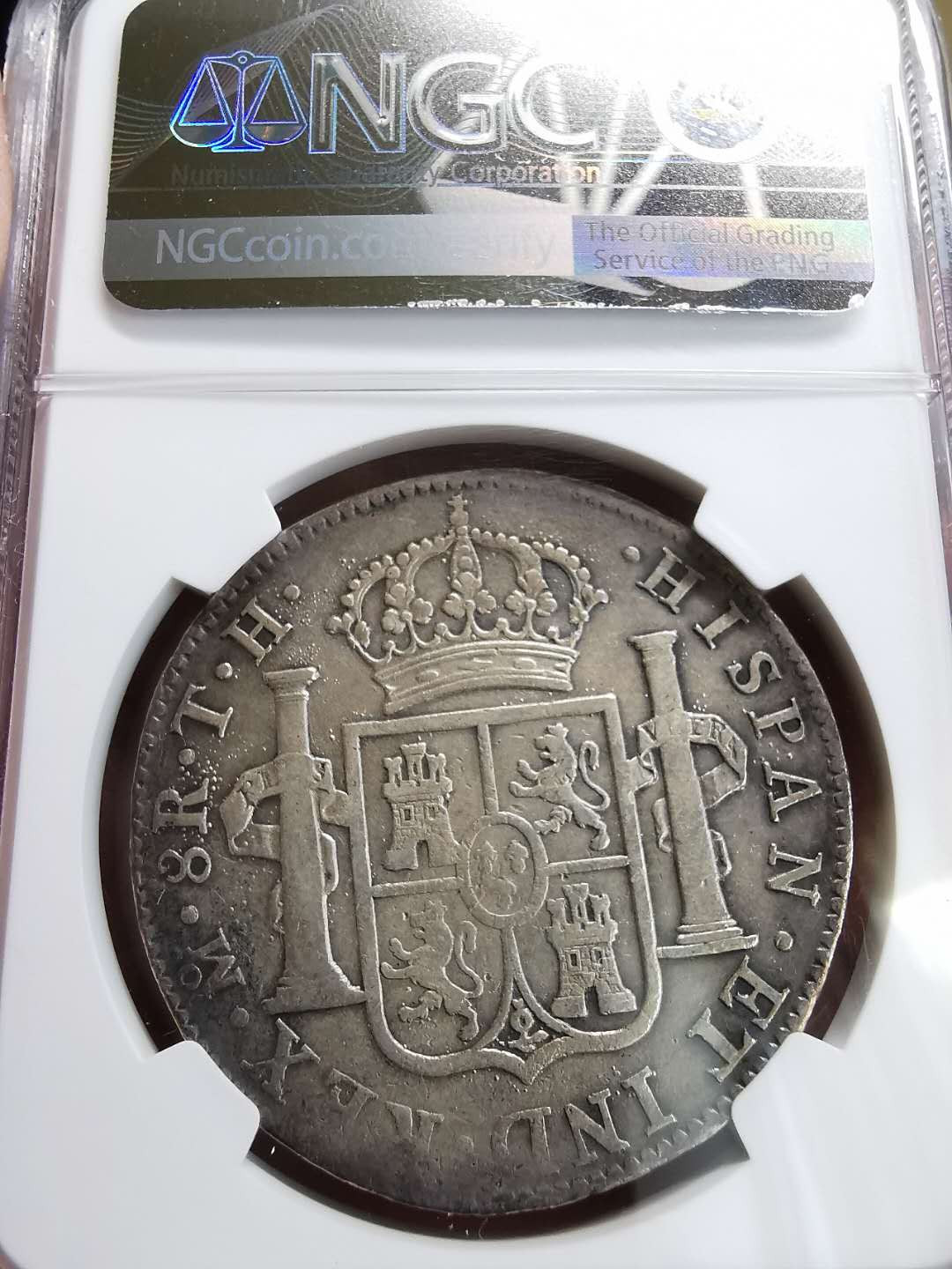 凡希社世界钱币微拍第一百六十四期 180墨西哥卡四双柱NGC-VFD