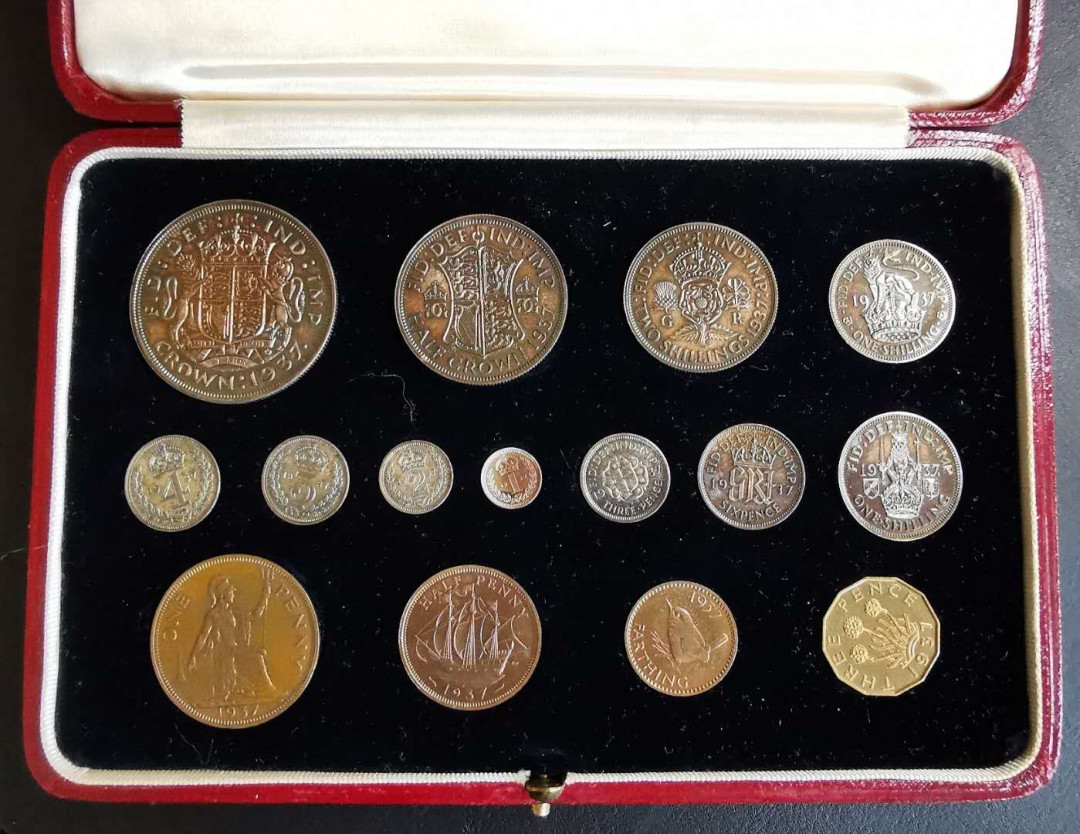 凡希社世界钱币微拍第一百六十四期 1937英国乔六精铸PS包浆浓郁品相一流！