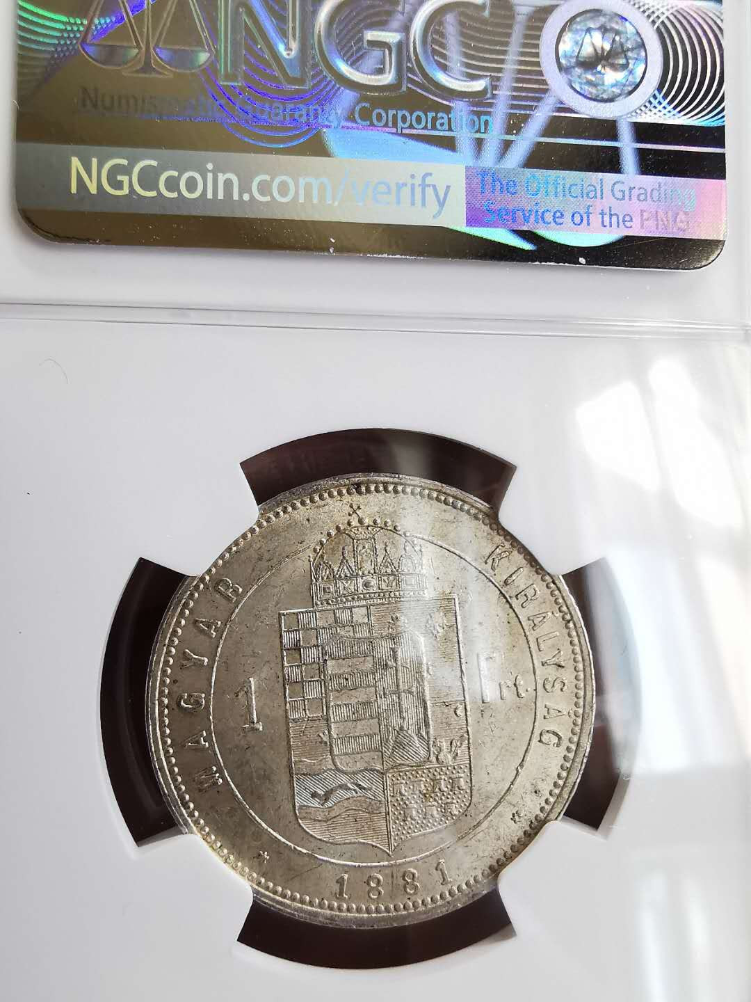 凡希社世界钱币微拍第一百六十四期 1881KB匈牙利fORINT银币NGC-MS62