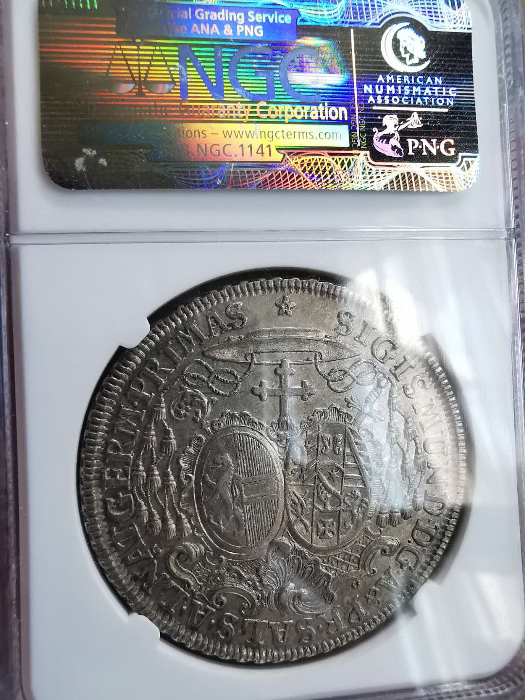 凡希社世界钱币微拍第一百六十四期 1759萨尔茨堡主教区泰勒大银NGC-AU50