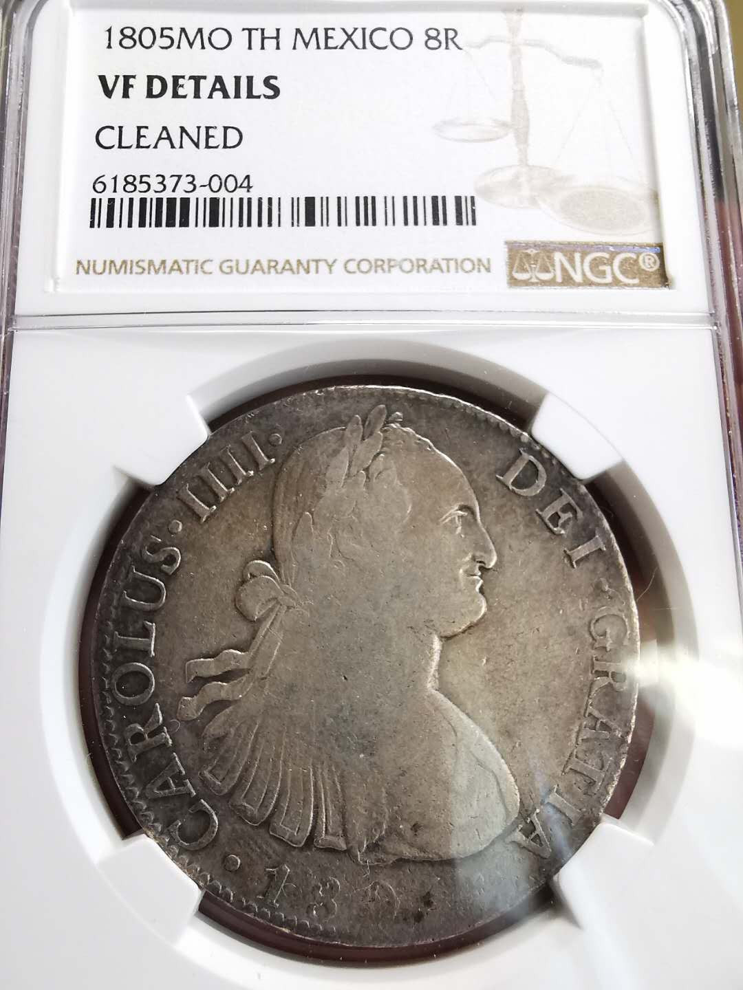 凡希社世界钱币微拍第一百六十四期 180墨西哥卡四双柱NGC-VFD