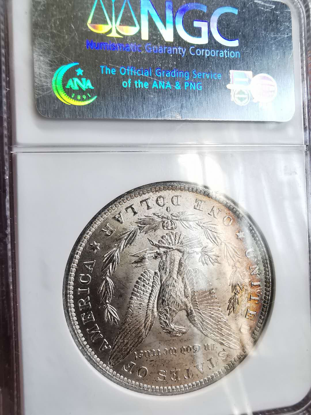 凡希社世界钱币微拍第一百六十四期 1884O美国摩根壹圆NGC-MS64紫金包浆！