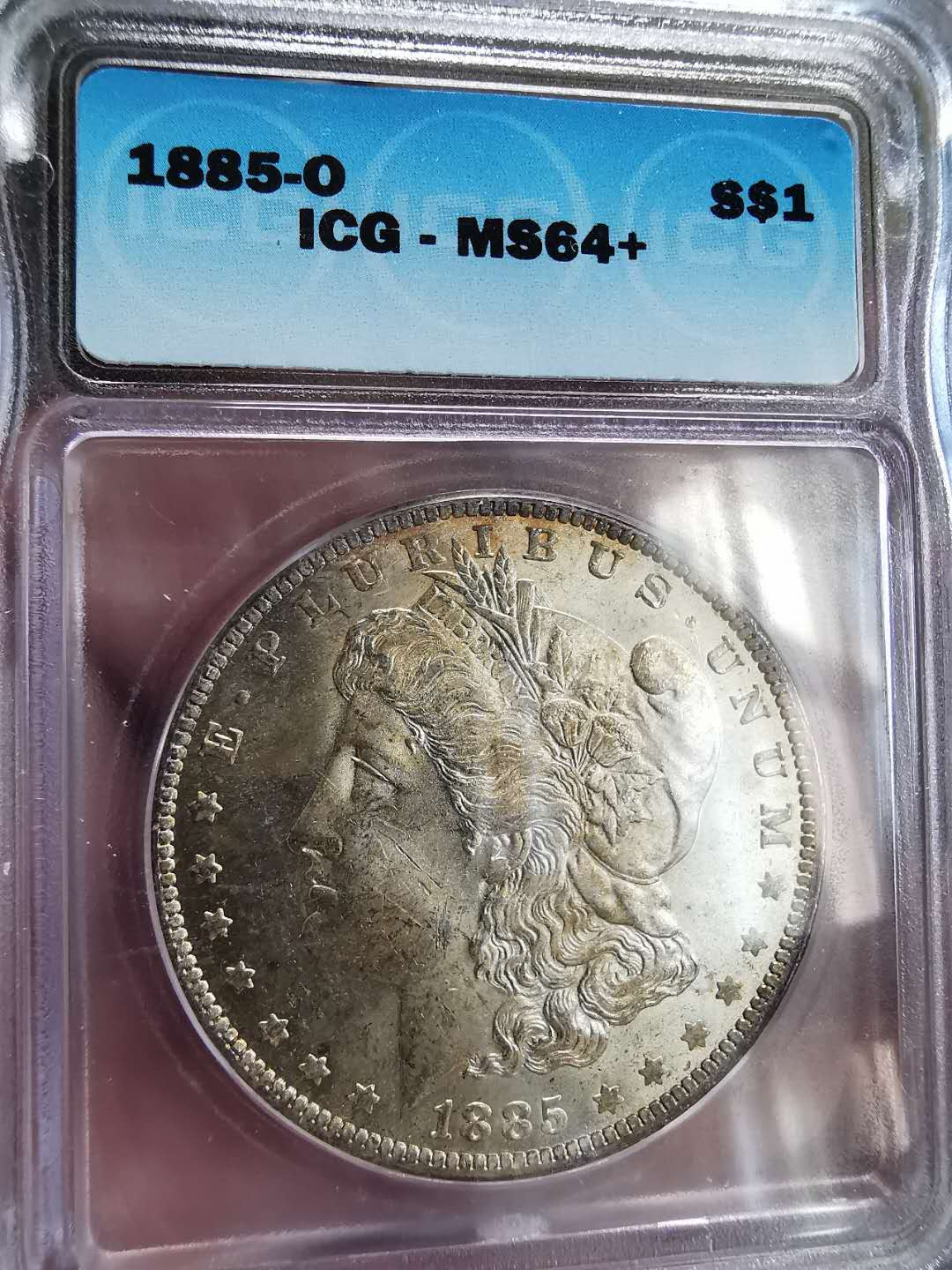 凡希社世界钱币微拍第一百六十四期 1885O美国摩根壹圆ICG-MS64+