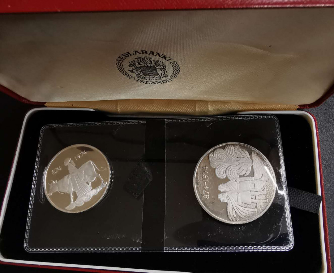 凡希社世界钱币微拍第一百六十四期 1974冰岛PS原盒品佳