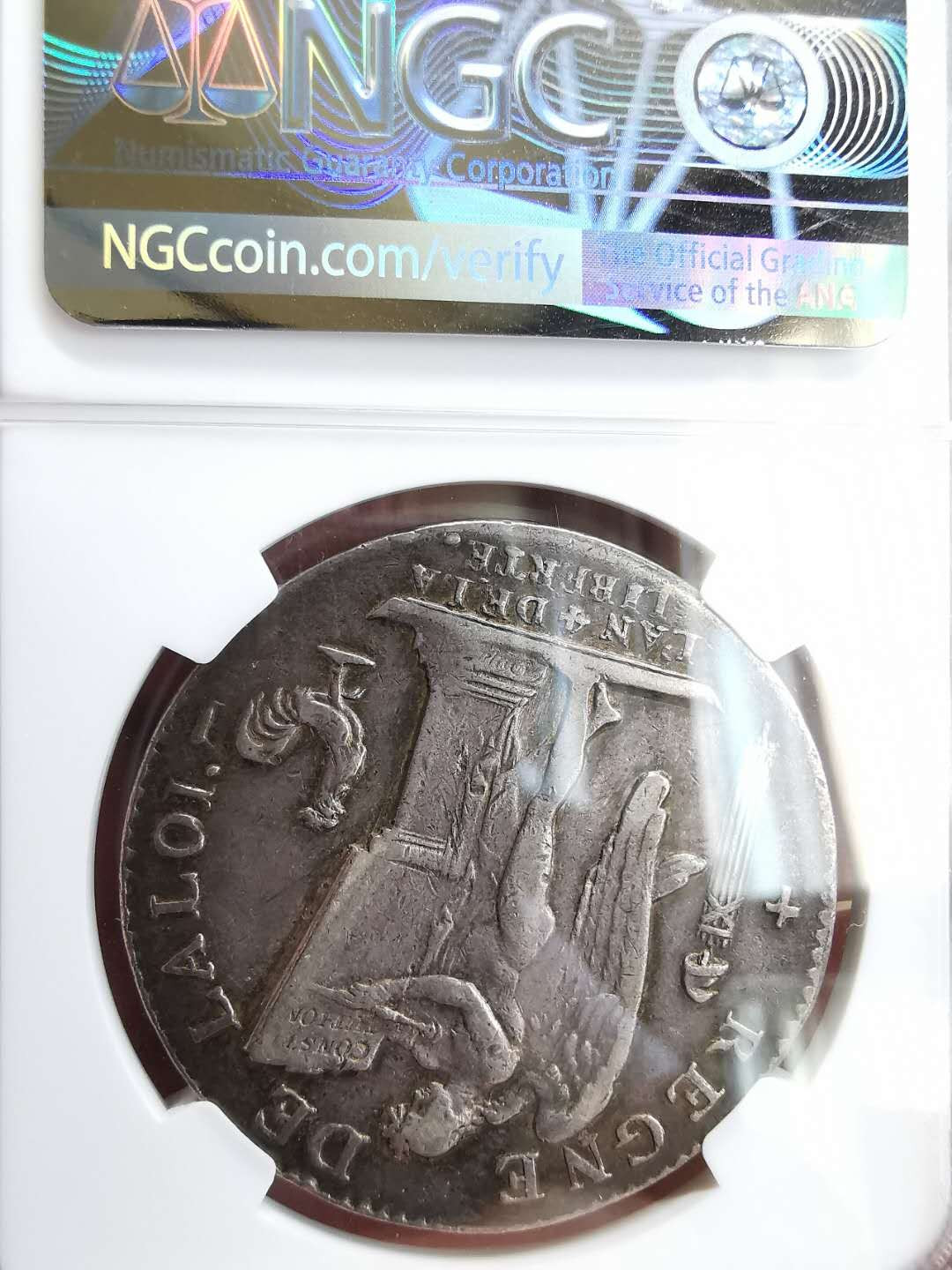 凡希社世界钱币微拍第一百六十四期 1792法国路易十六埃居大银NGC-XF45