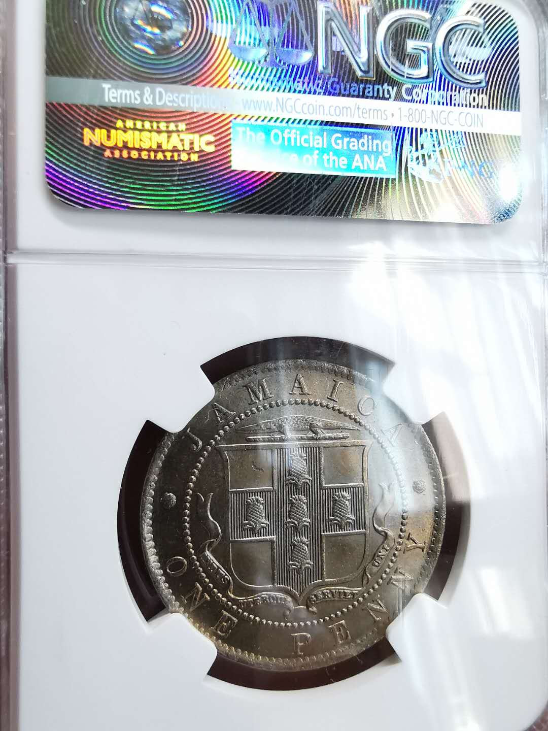 凡希社世界钱币微拍第一百六十四期 1910牙买加便士NGC-MS65